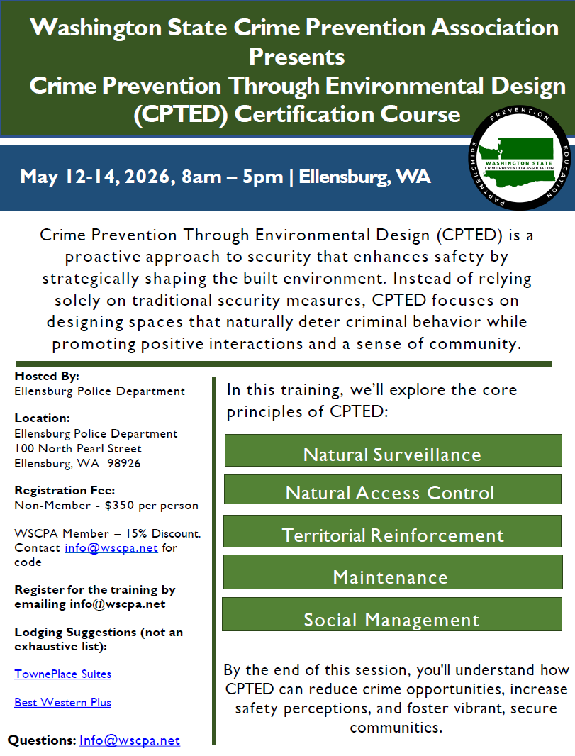 May 2026 CPTED Training